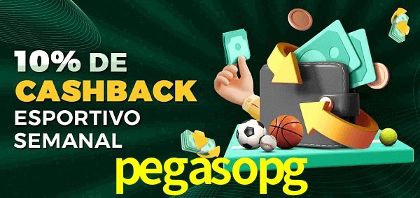 10% de bônus de cashback na pegasopg